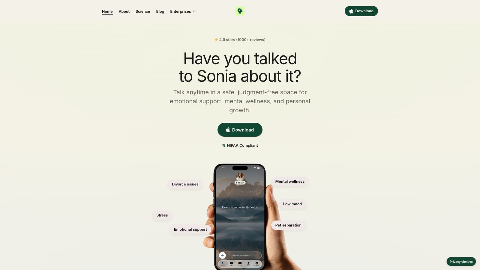 Sonia Health — Read what Sonia is and is not