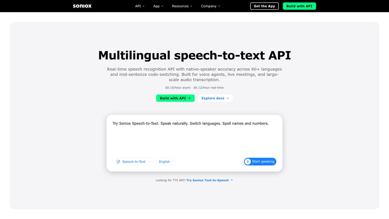 Soniox Speech-to-Text AI — Review the realtime speech-to-text capability
