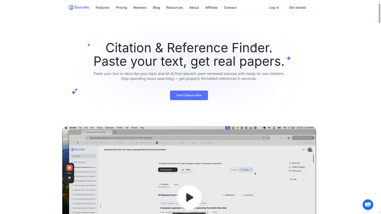 Sourcely — Export your references