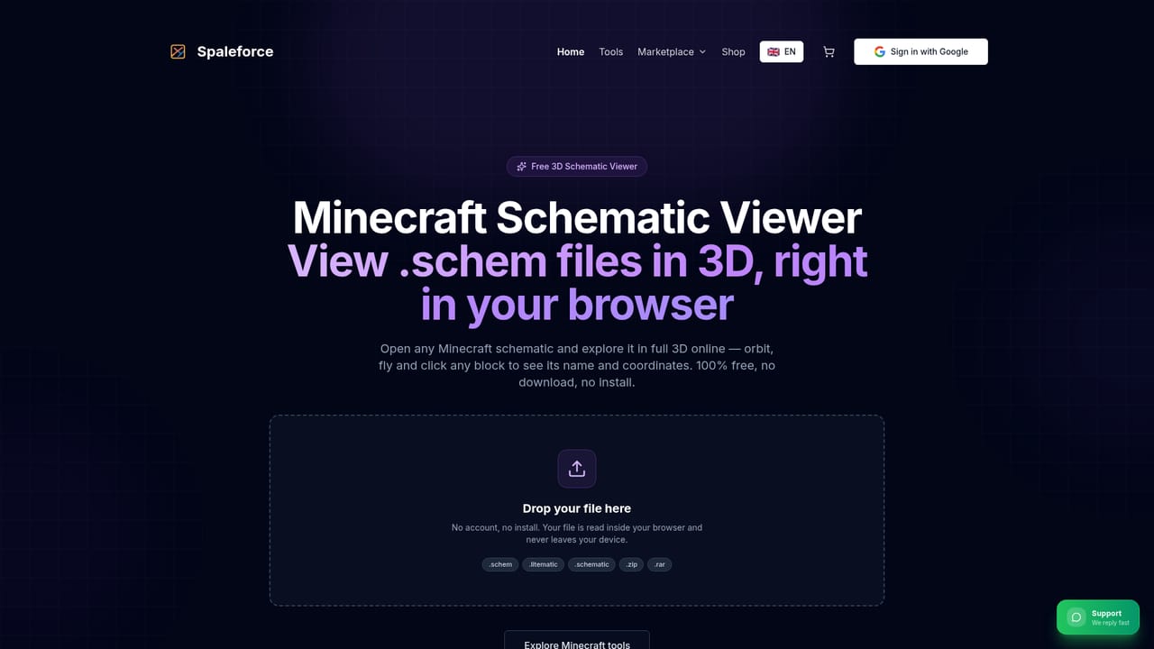 Spaleforce — Export and place the build