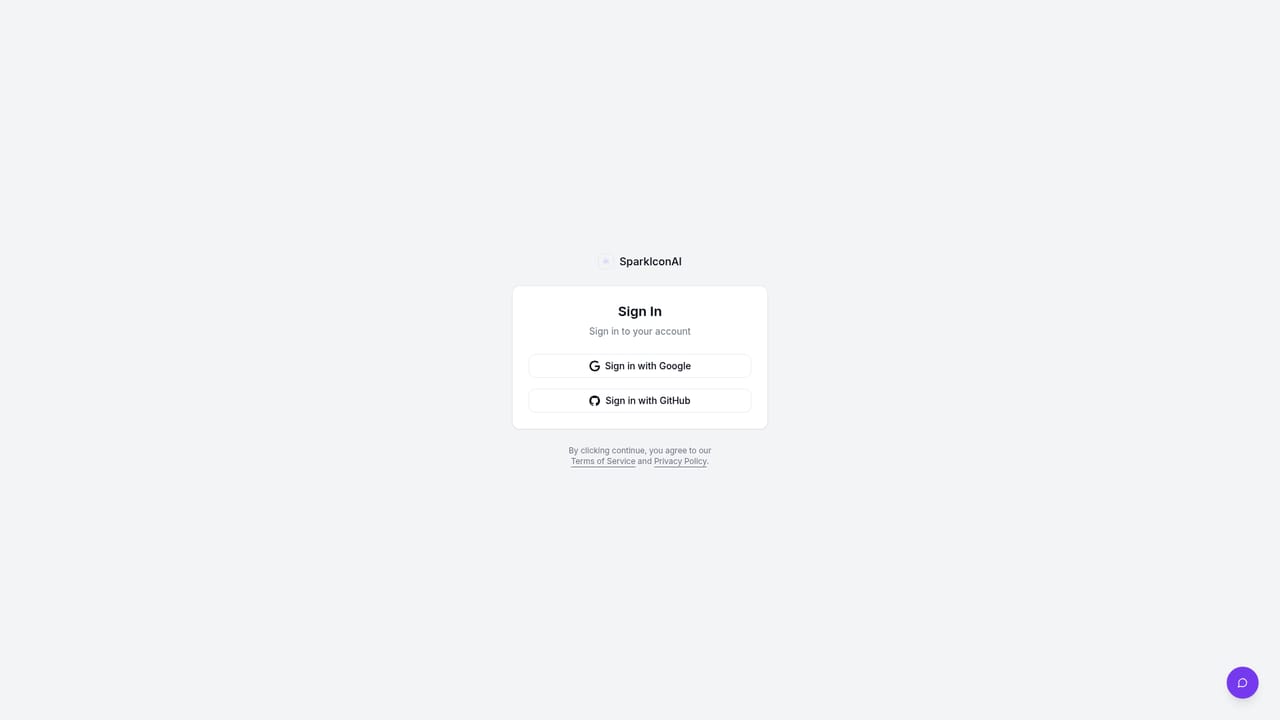 SparkIcon AI — Describe the app and pick a style