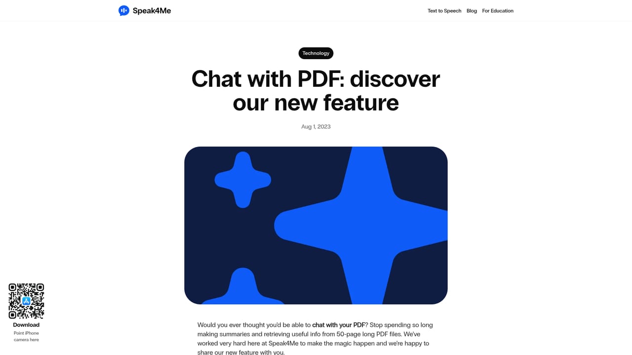 Speak4me — Ask questions about a document