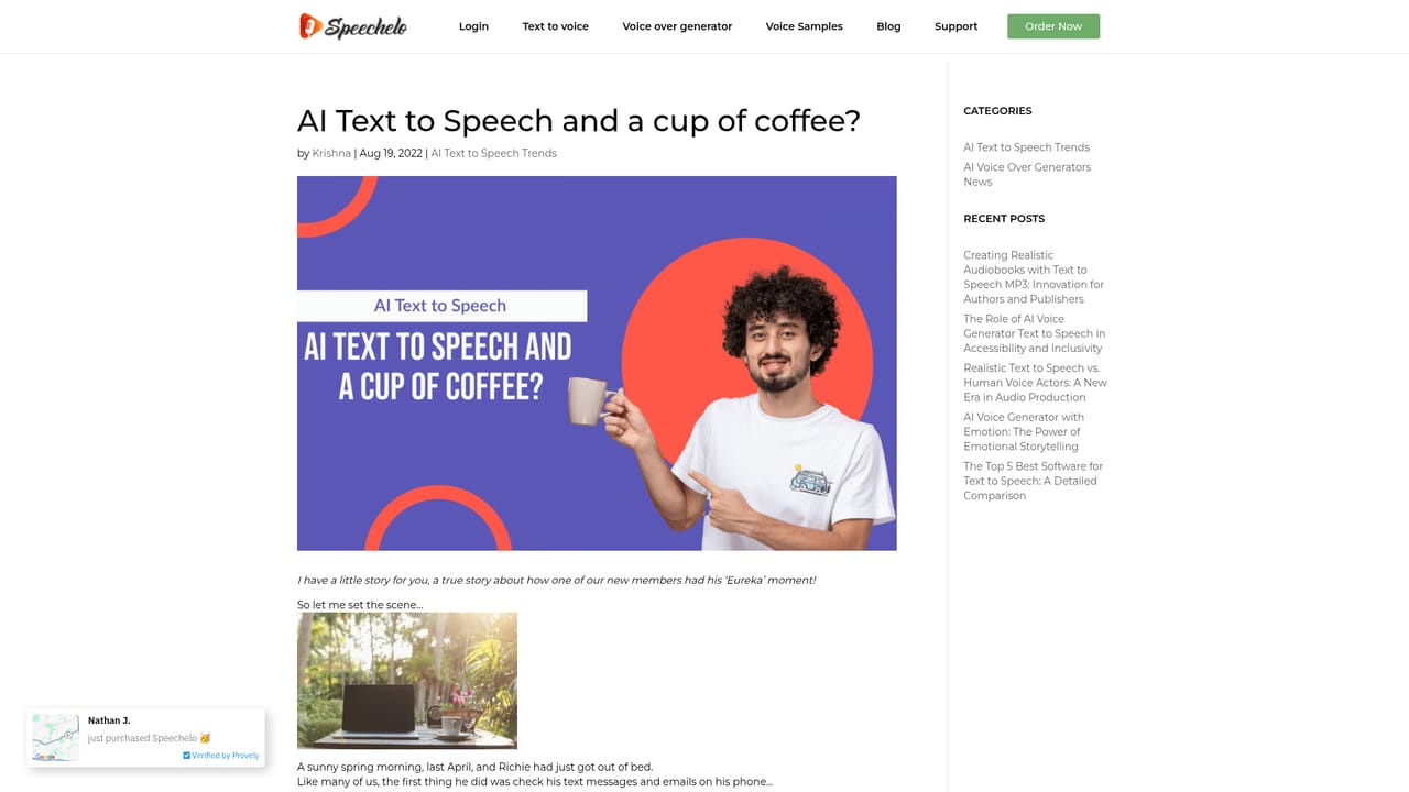 Speechelo — Pick a language and voice