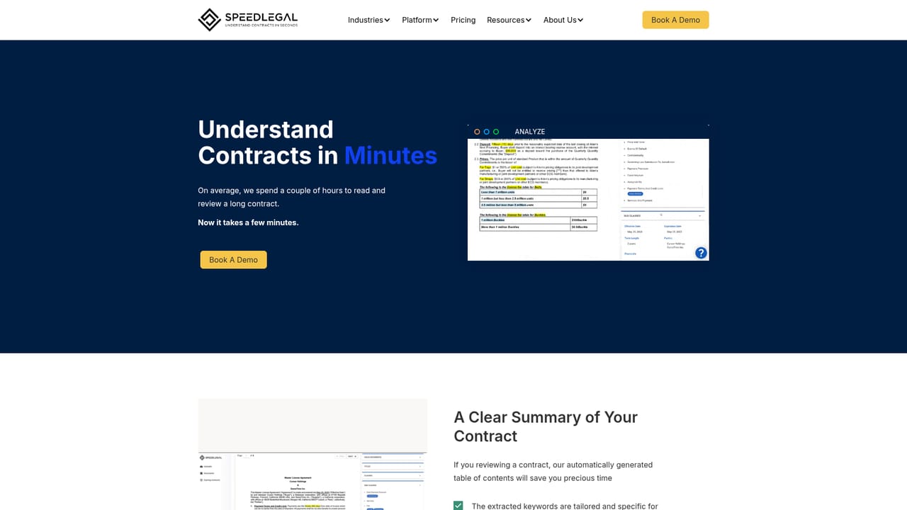 SpeedLegal — Set your contract standards and apply suggestions