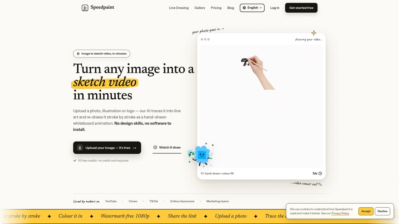 Speedpaint — Try a sample before signing up