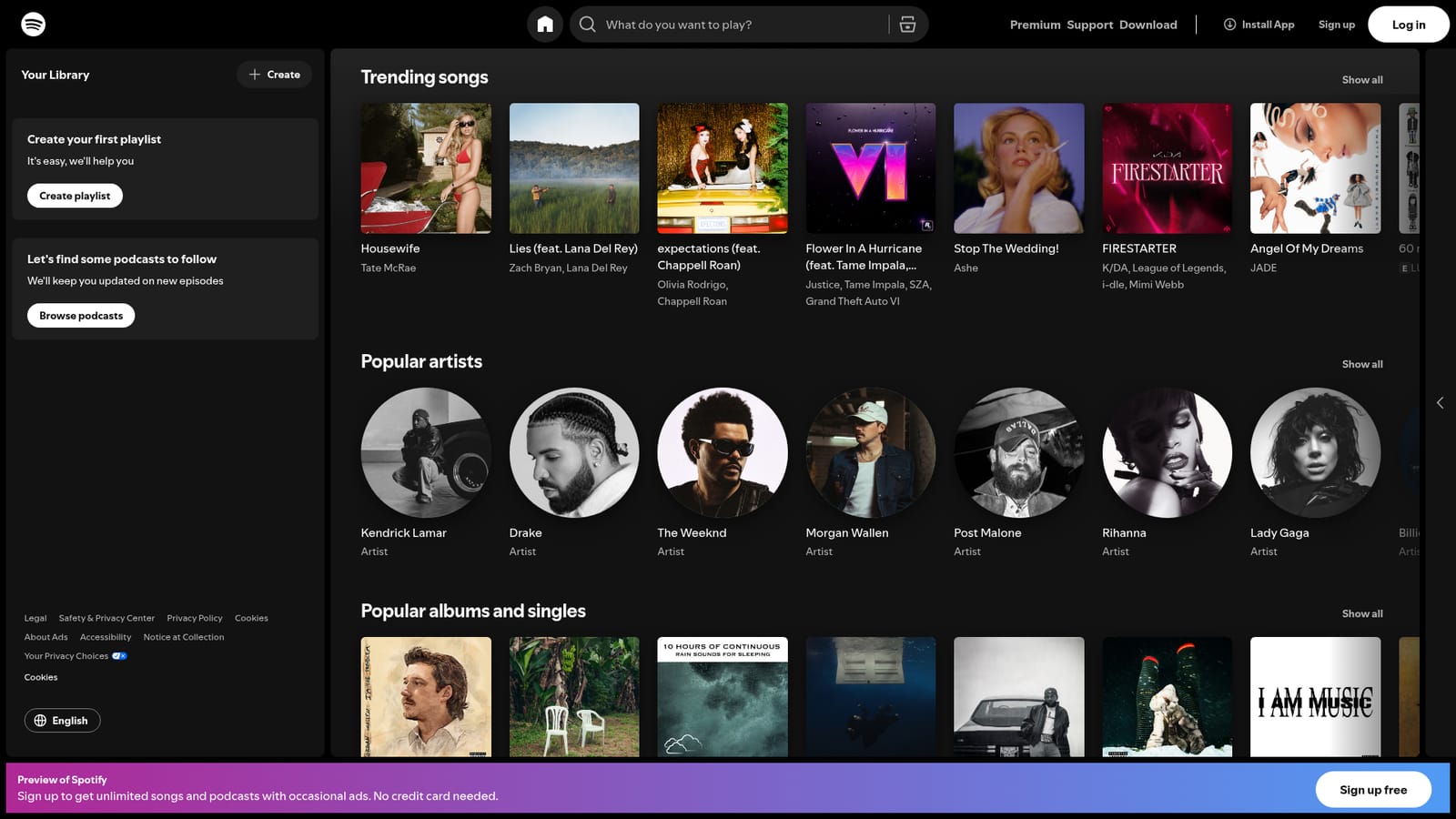 Spotify DJ — Open Spotify in the browser or install the app