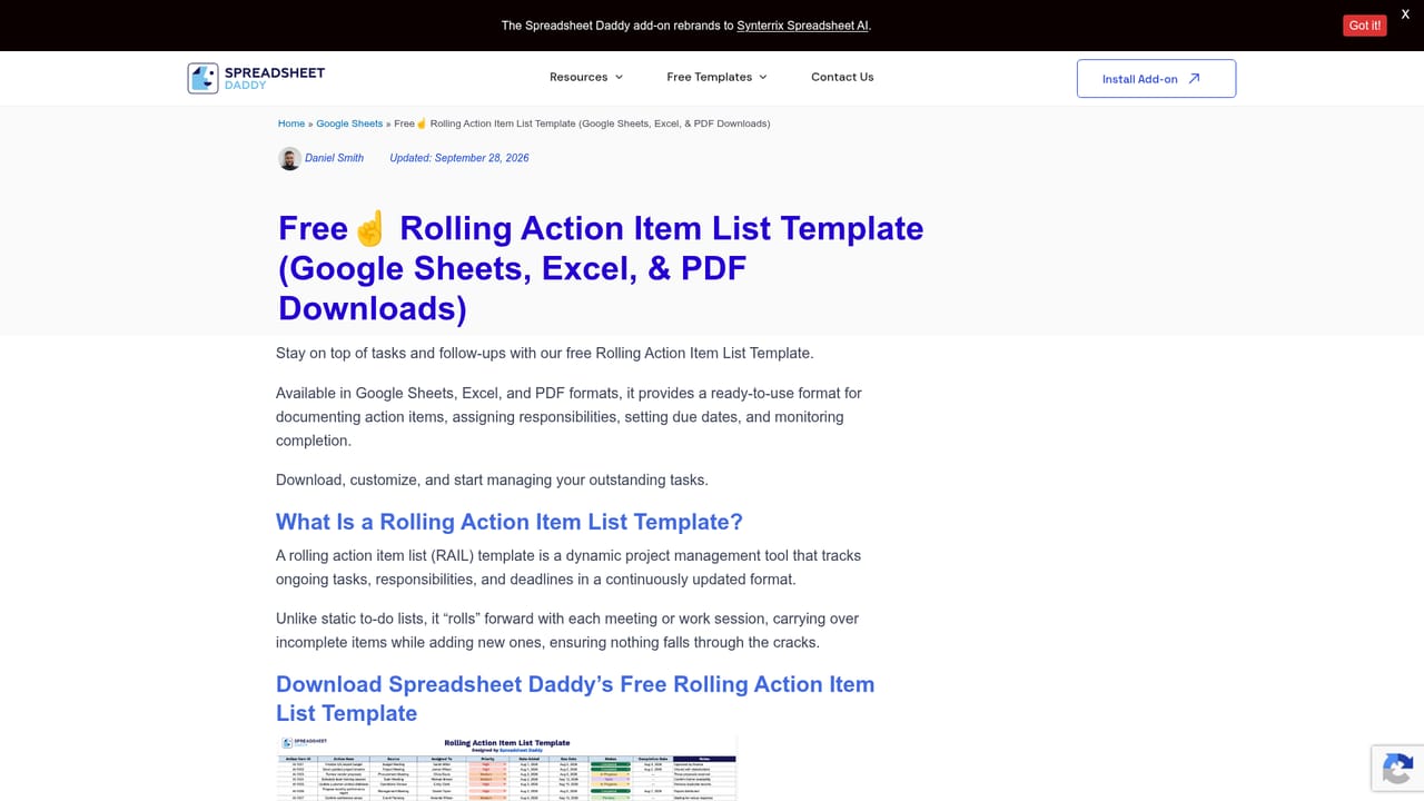 Spreadsheet Daddy — Download a template that matches your task