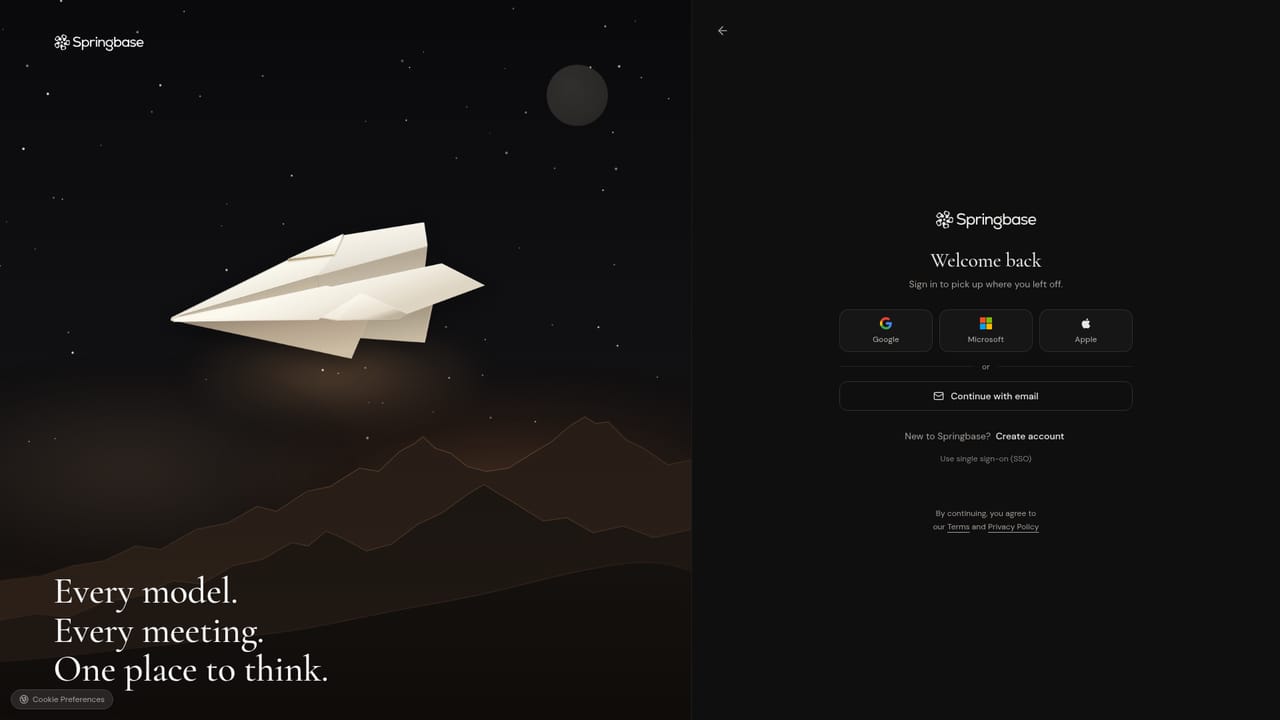 Springbase.ai — Create a free account