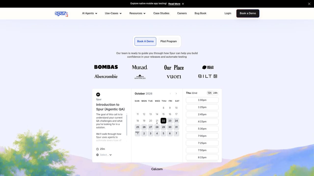 Spur — Book a demo and get access