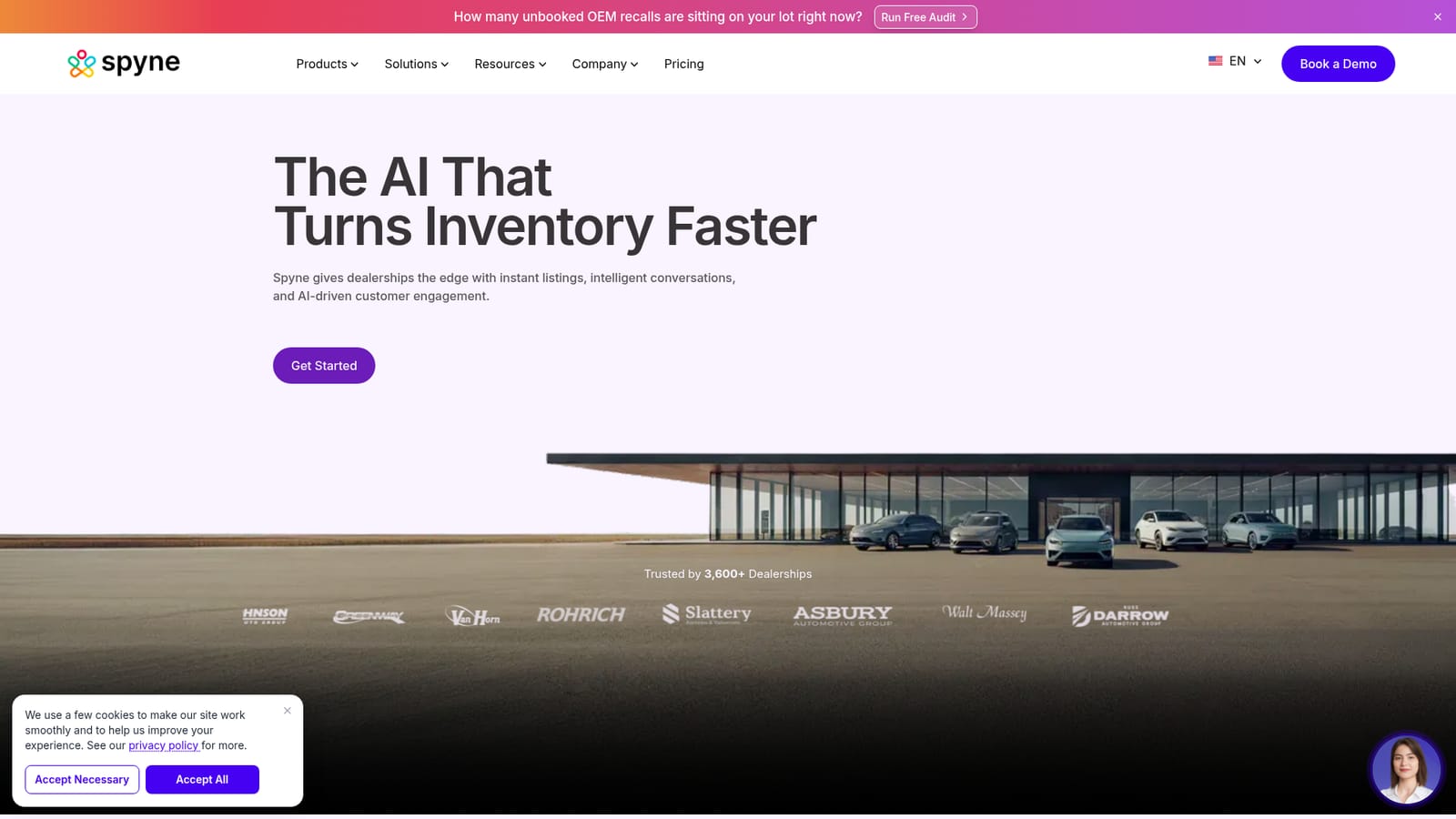 Spyne — Run the free recall audit