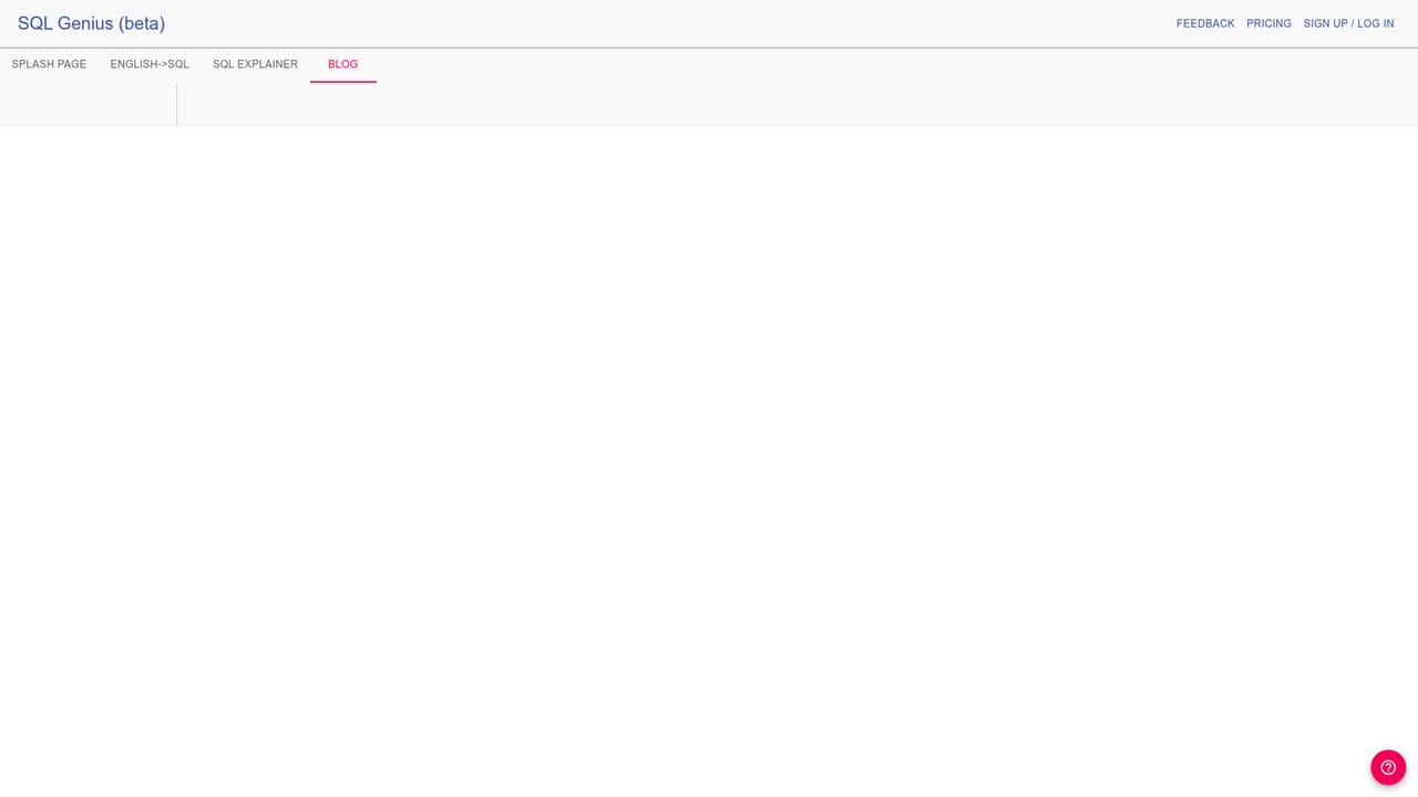 SQL Genius — Follow the blog for database tips