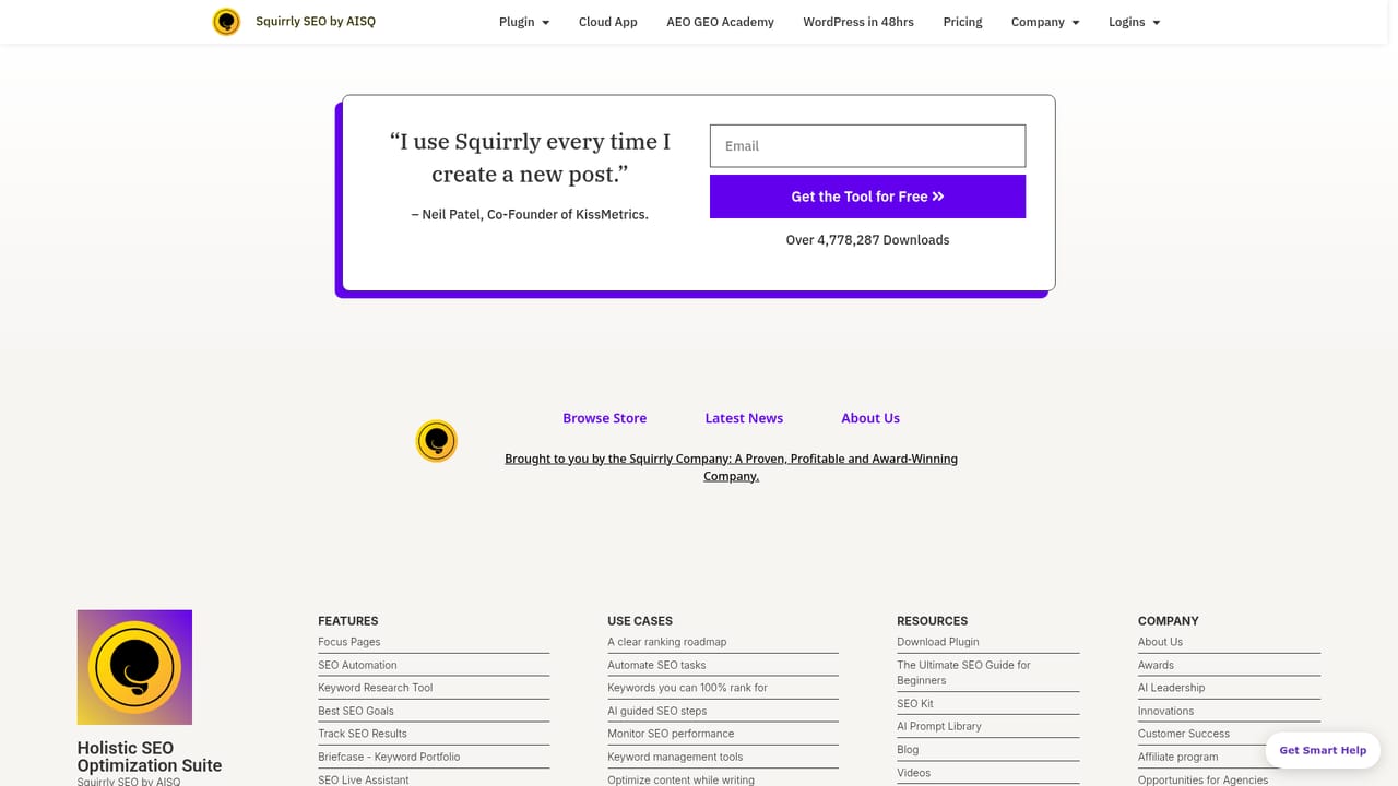 Squirrly SEO — Download and install the free plugin