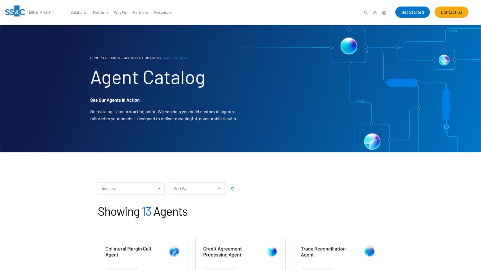 SS&C Blue Prism — Open the Agent Catalog
