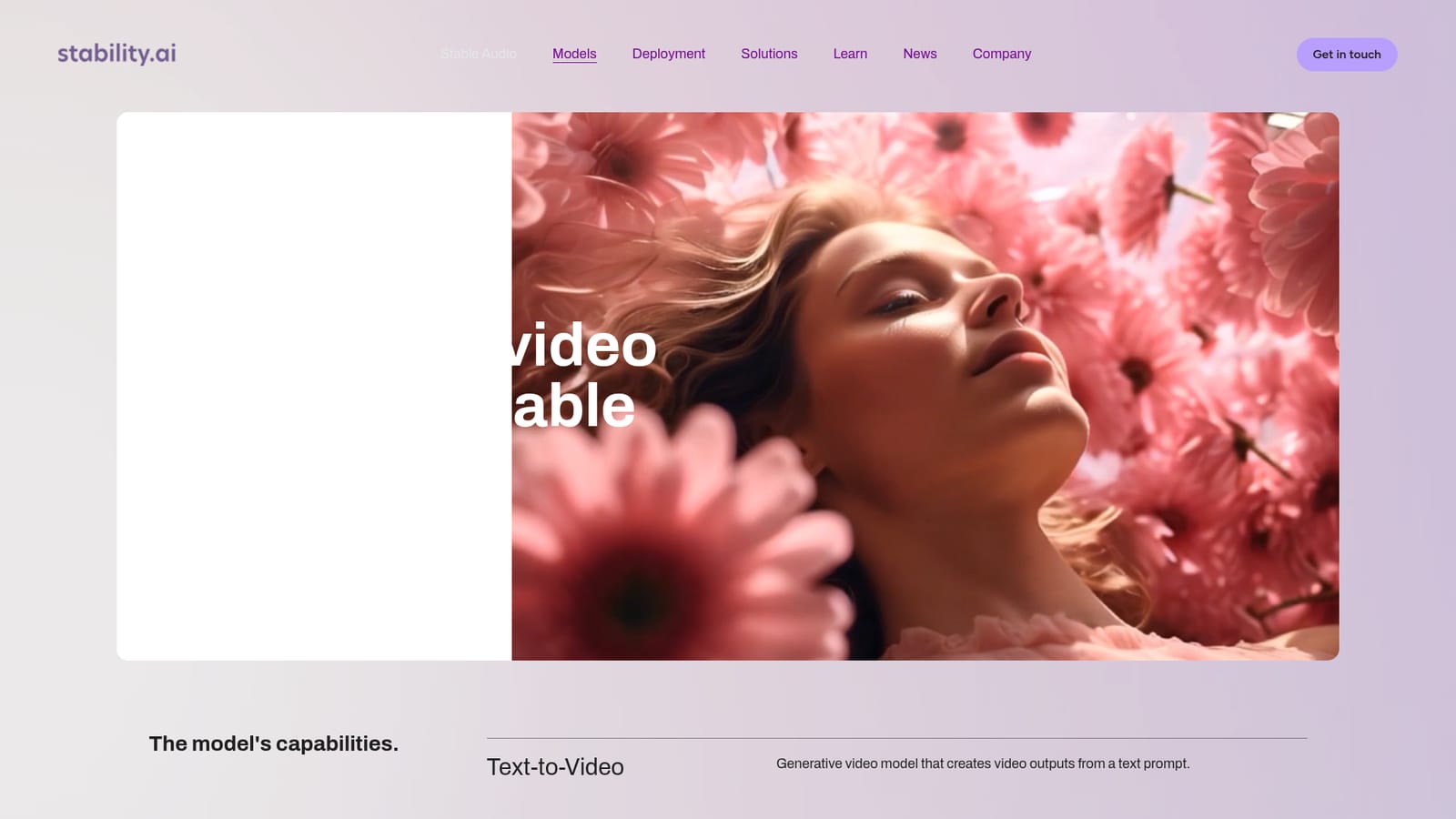 Stable Video Diffusion — Review the model overview
