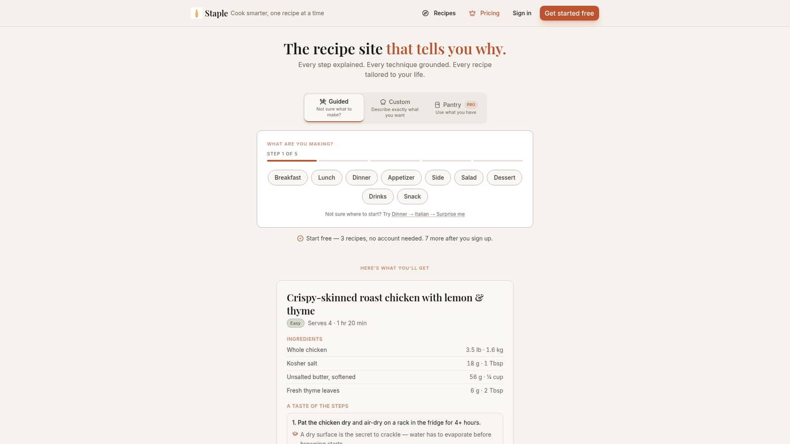 Staple — Open Staple and choose a mode
