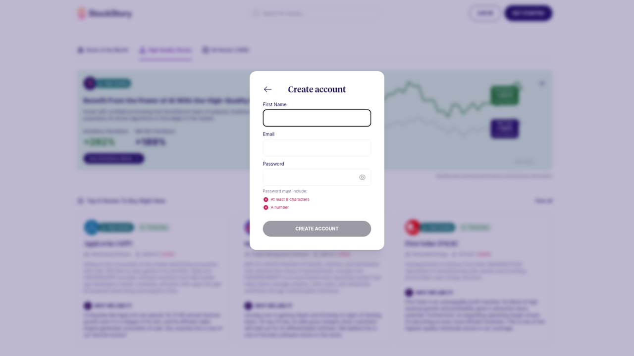 StockStory — Browse the high quality stocks list