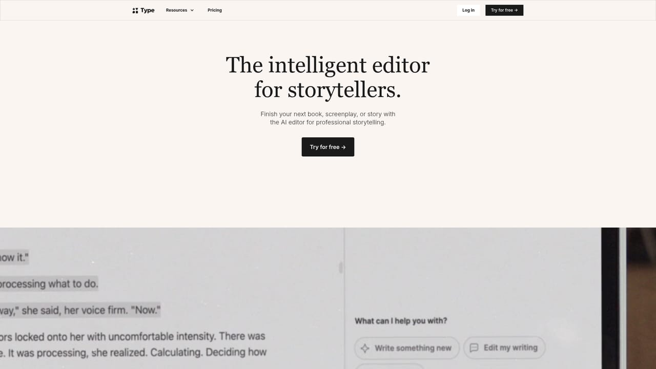 Story Generator by Type AI — Continue in the Type.ai editor