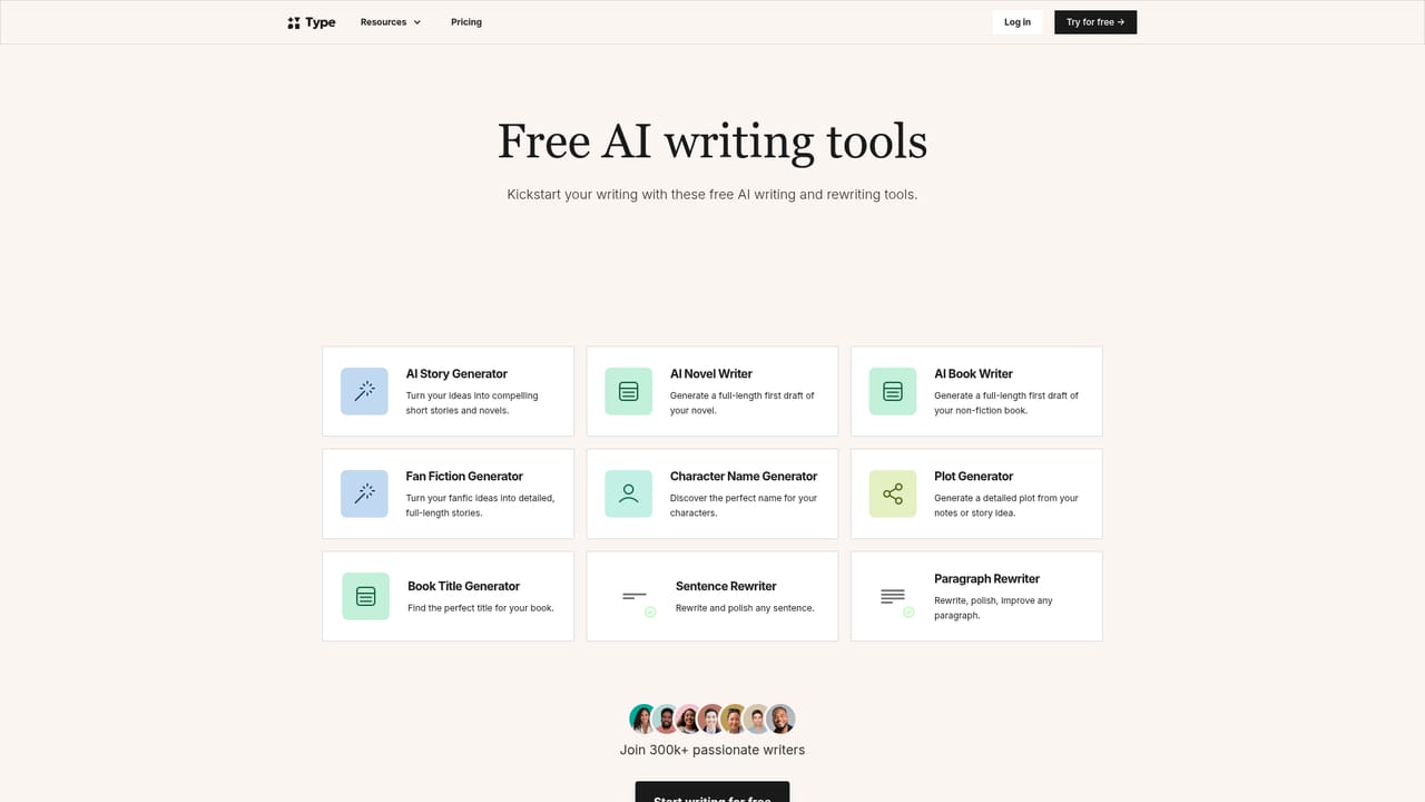 Story Generator by Type AI — Explore related free tools