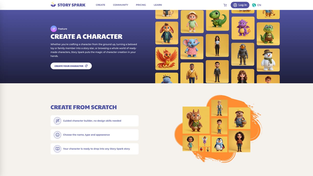 Story Spark — Start from an idea, a manuscript or a photo