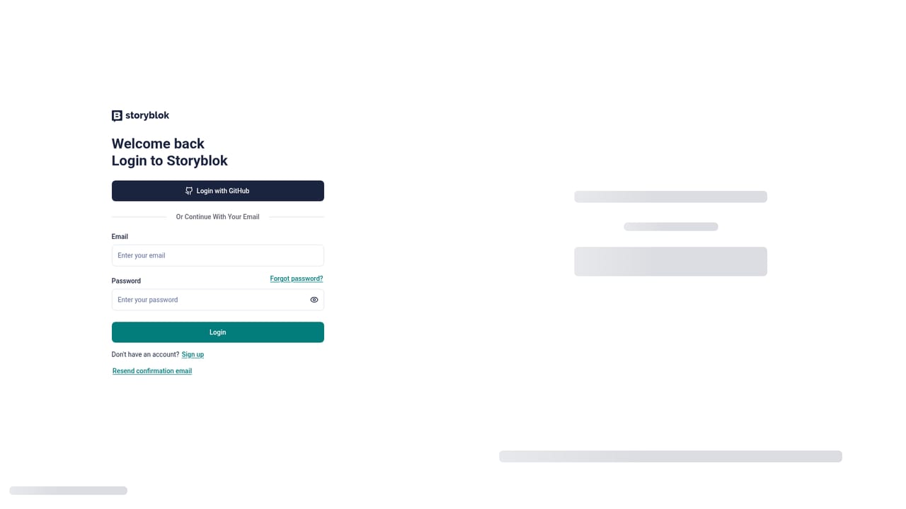 Storyblok AI Translations — Create a Storyblok account