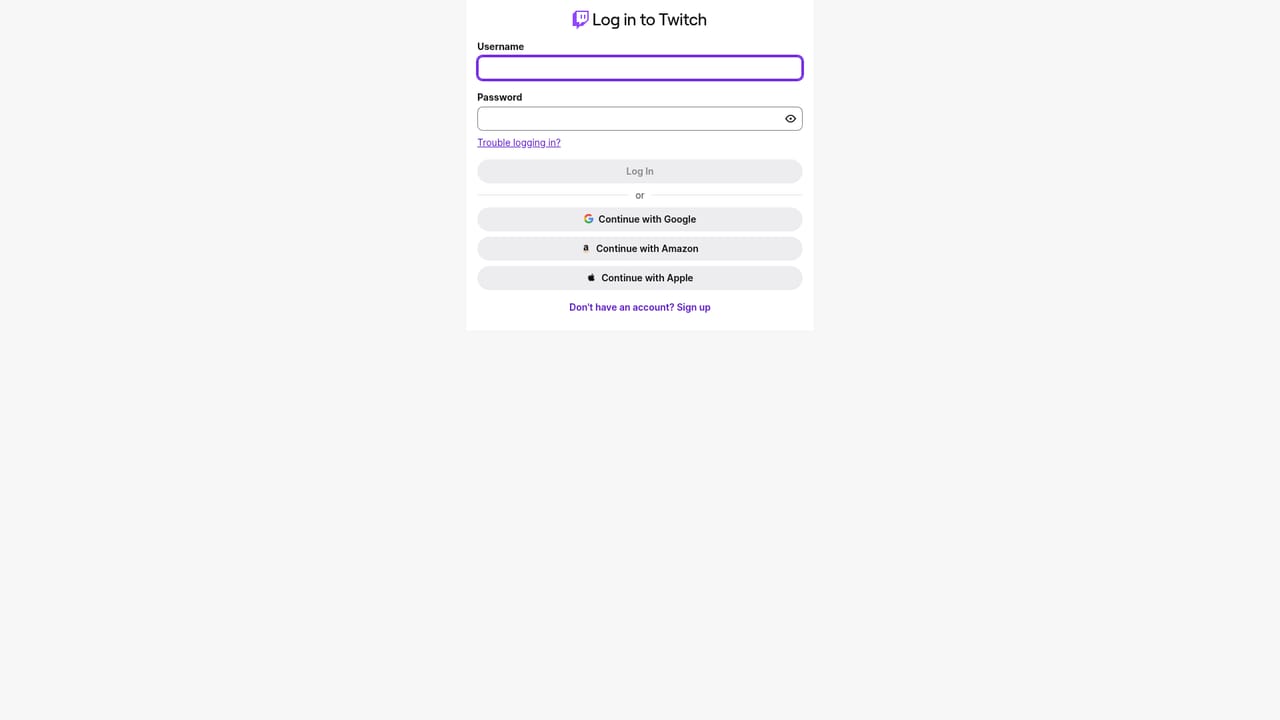 Streamroutine — Choose your sign up route