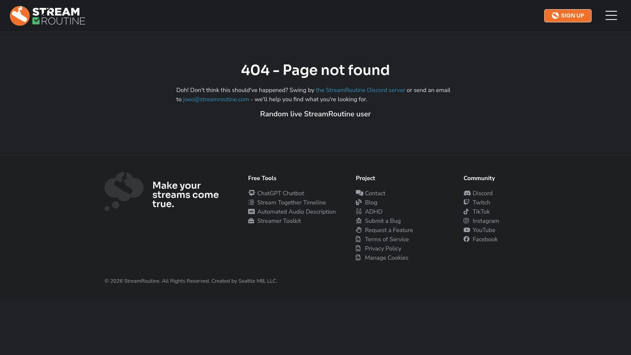 Streamroutine — Review cookie and privacy settings
