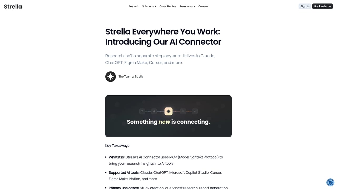 Strella — Connect Claude or ChatGPT