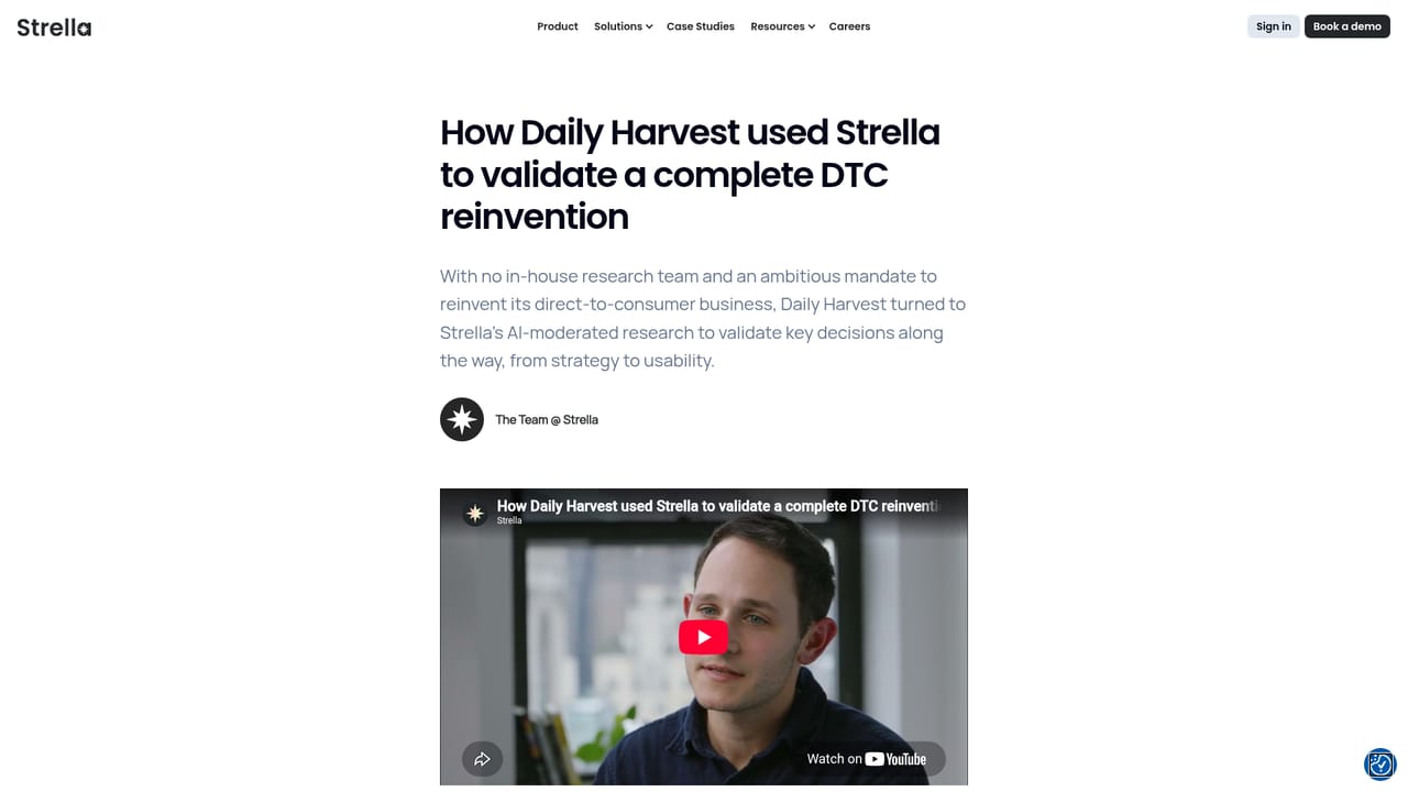 Strella — Review the case studies