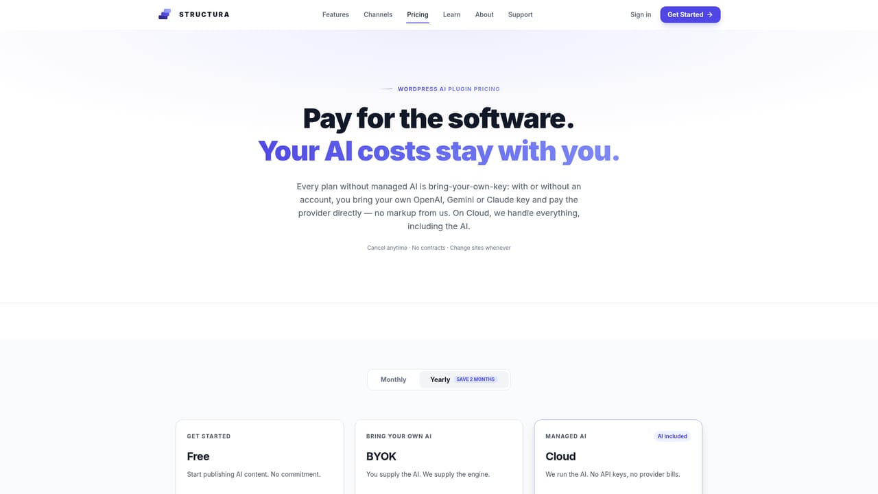 Structura — Compare plans before scaling up