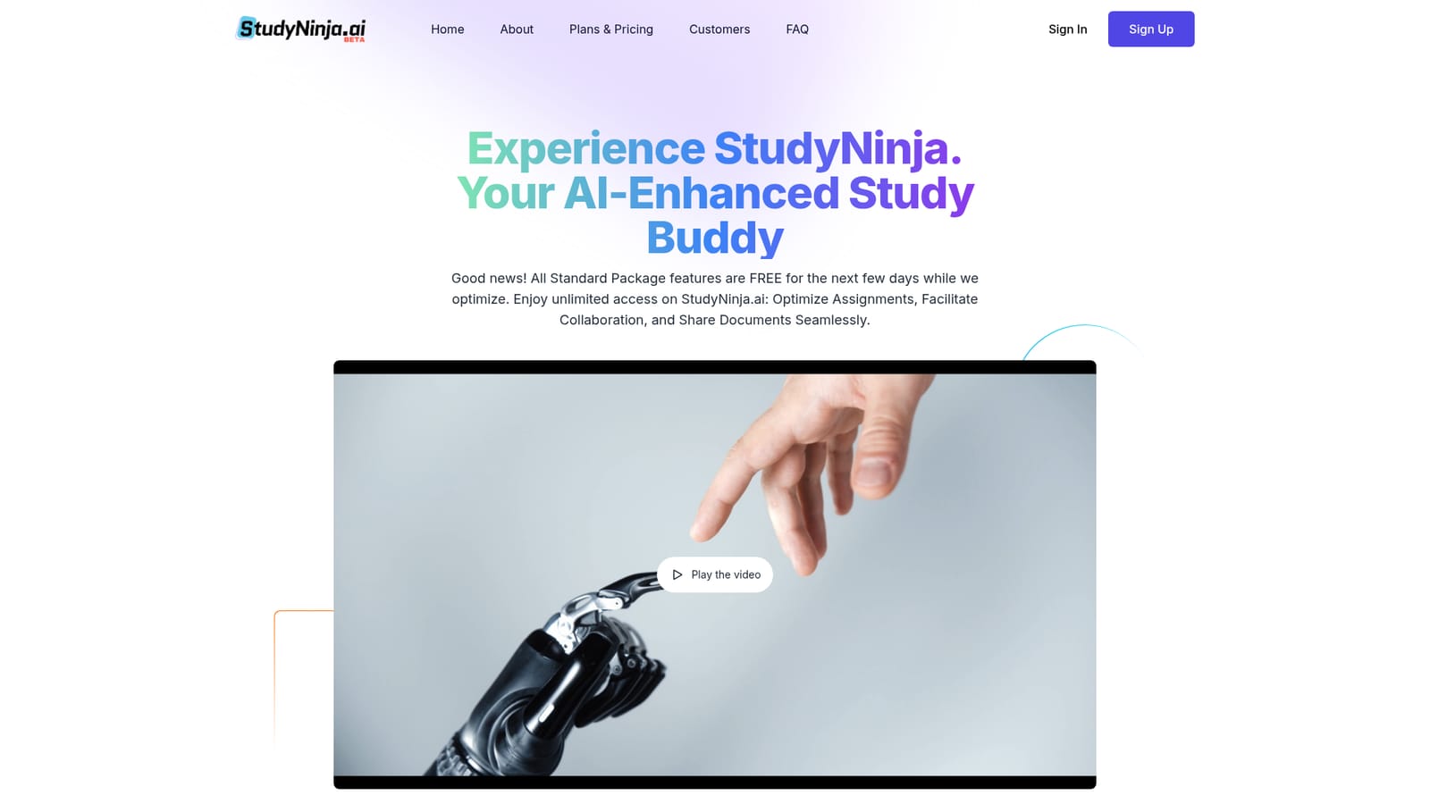 StudyNinja — Create a free account