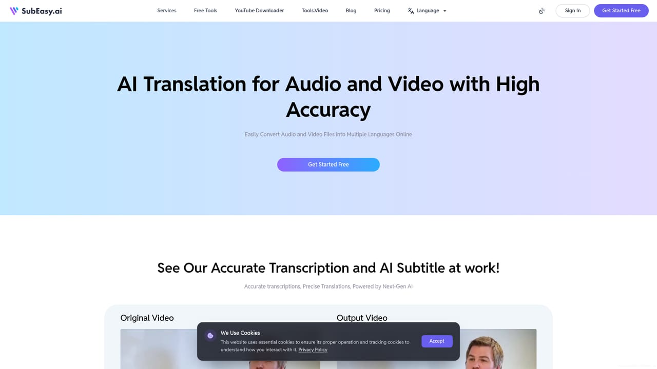 SubEasy.ai — Translate the finished subtitles