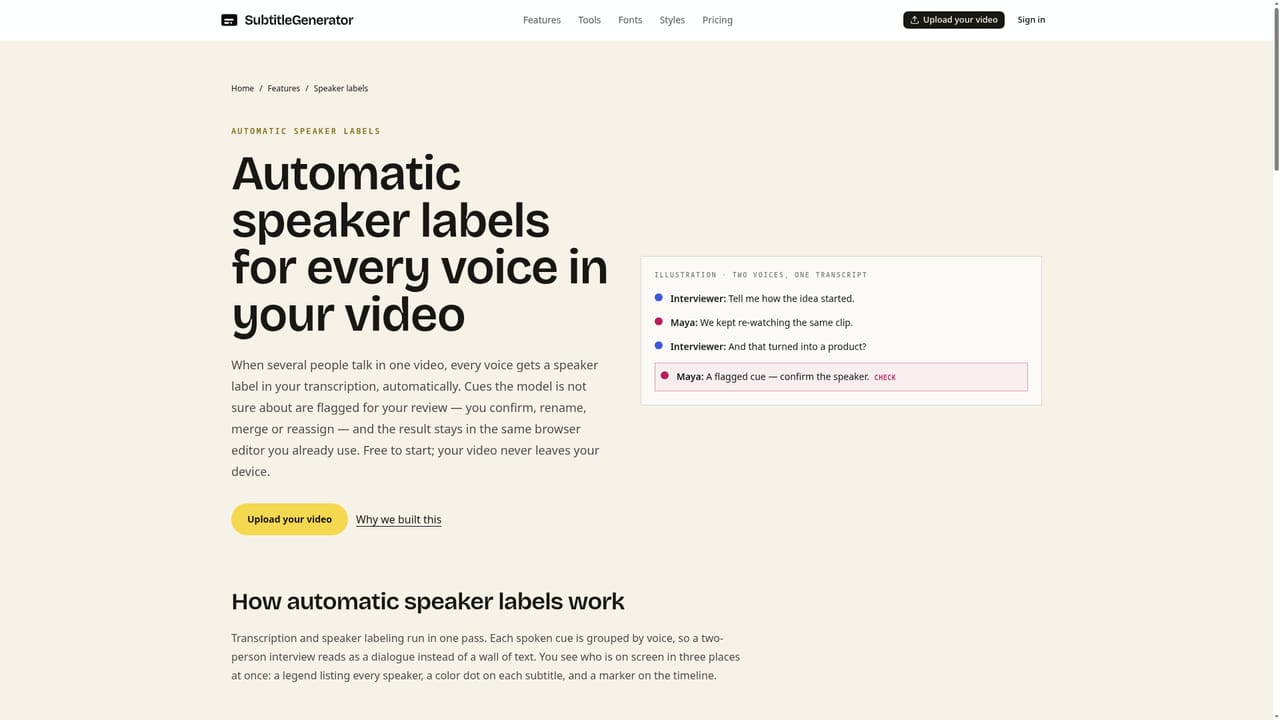 SubtitleGenerator — Let the AI transcribe