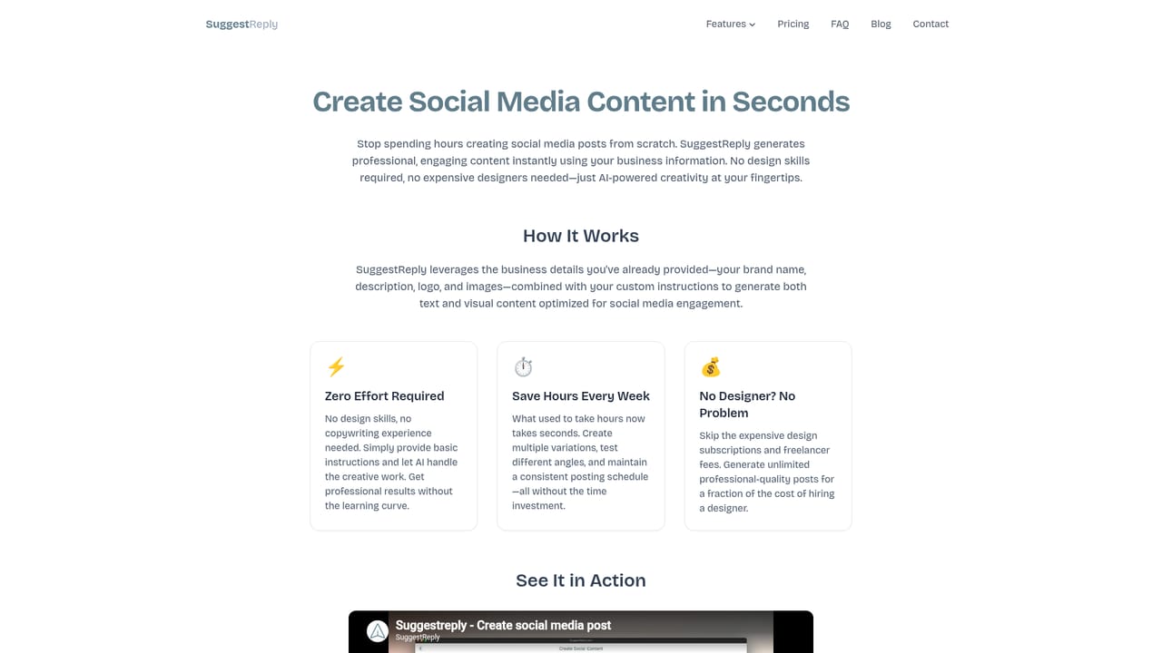 SuggestReply — Generate your first social posts