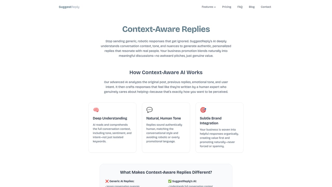 SuggestReply — Review context-aware reply drafts