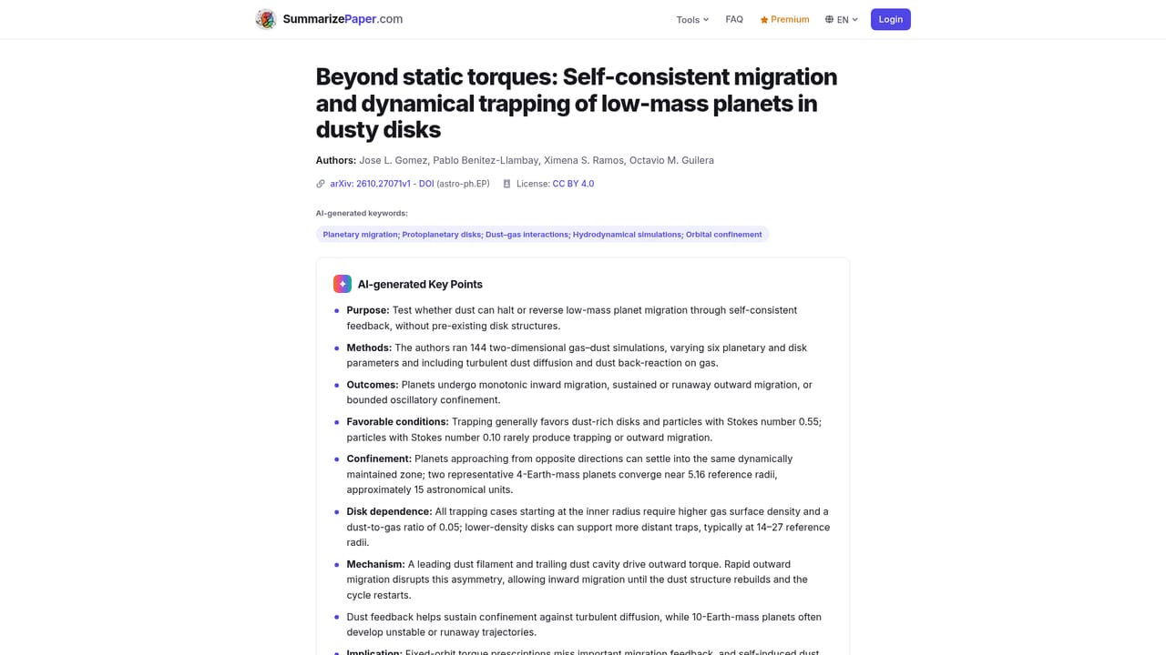 SummarizePaper — Read the key points and lay summary