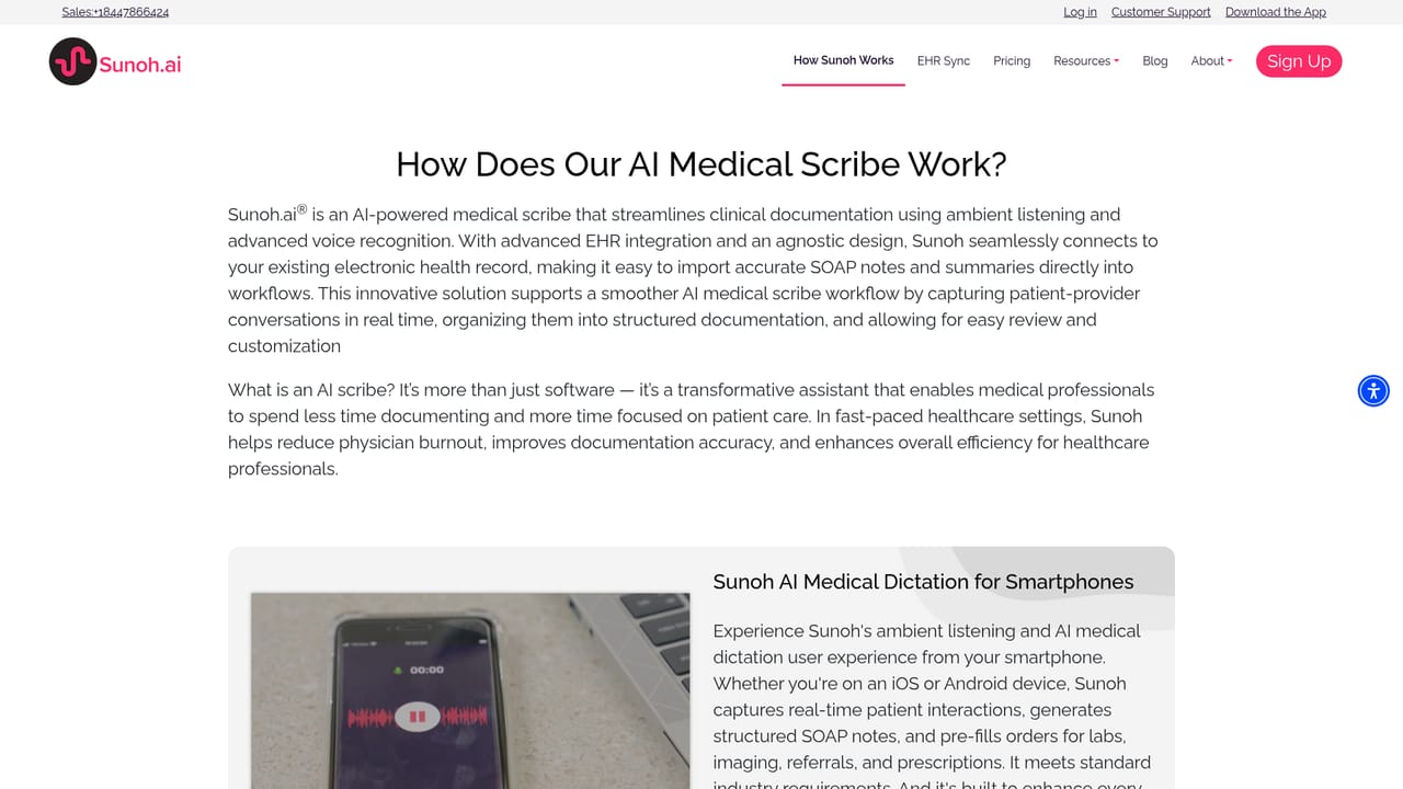 Sunoh — Review how the scribe processes a visit