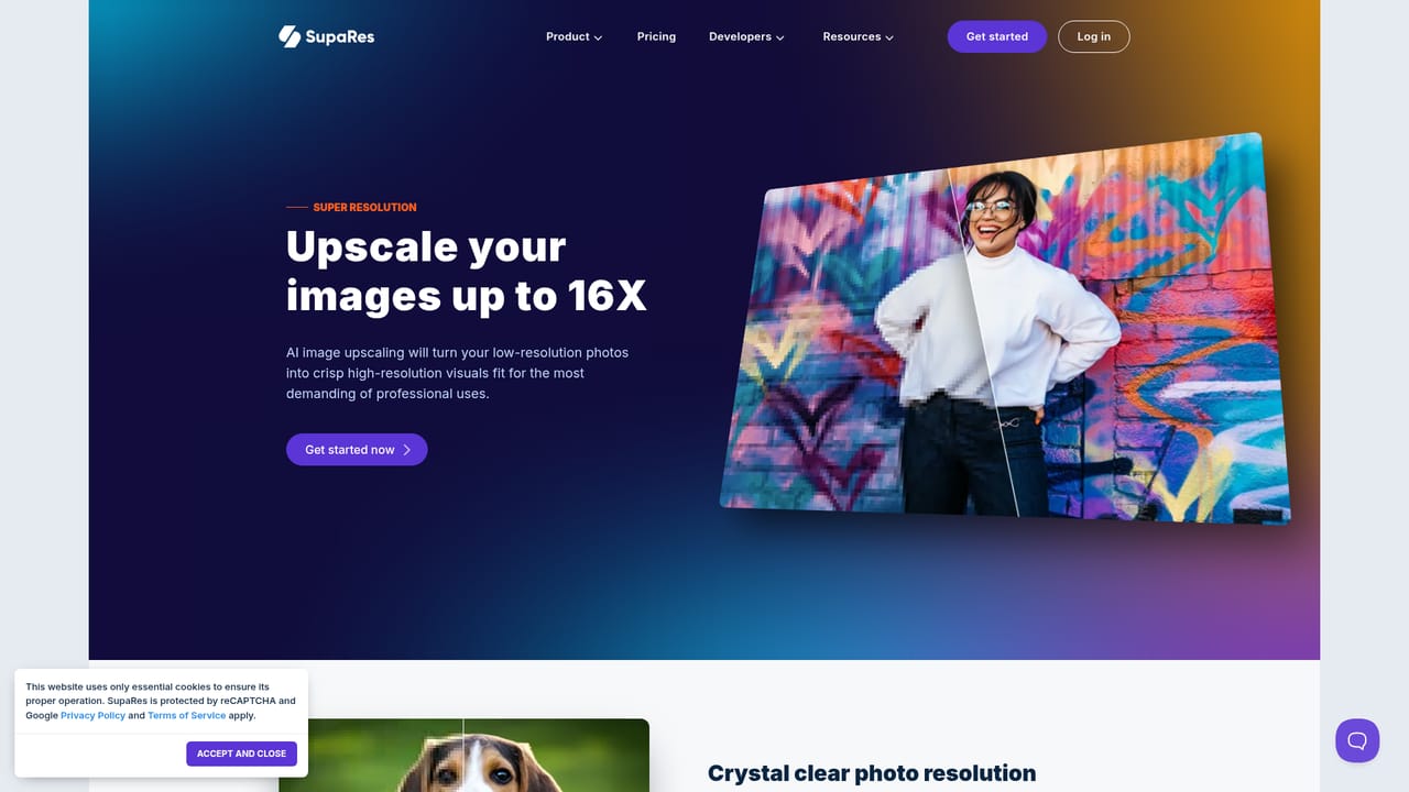 SupaRes AI Image Enhancer — Read the feature pages for the pass you need