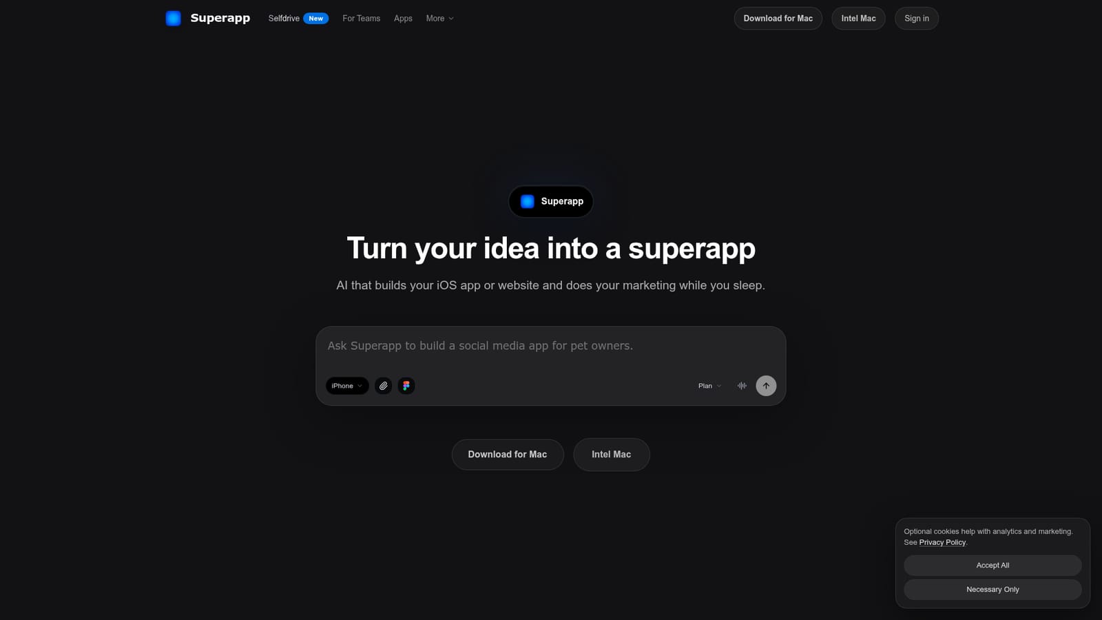 Superapp — Describe your app idea
