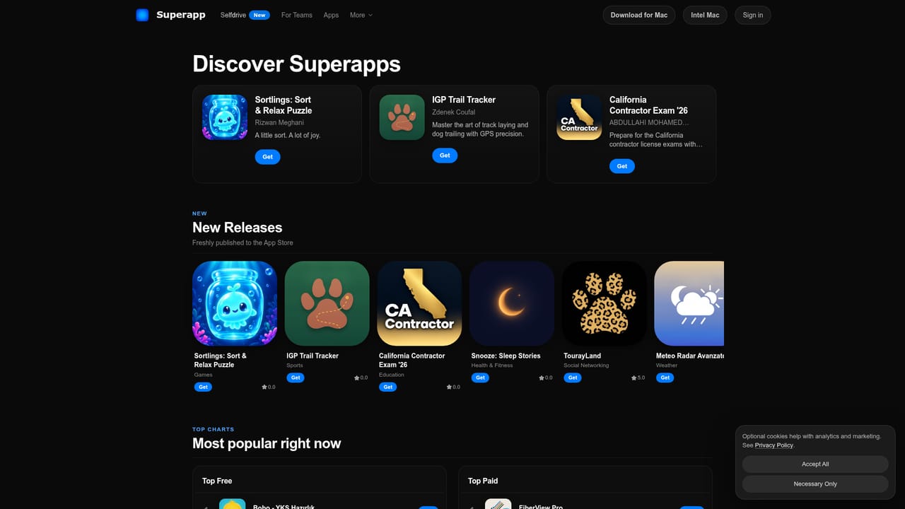 Superapp — Explore live examples
