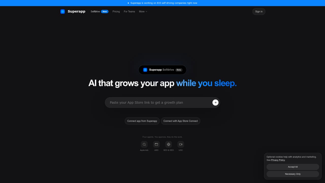 Superapp — Request Selfdrive for growth
