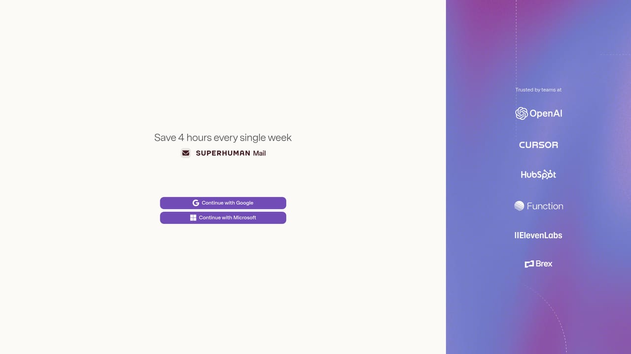 Superhuman — Sign up for Superhuman Mail