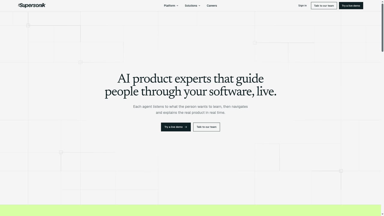 Supersonik — Review how agents behave in software