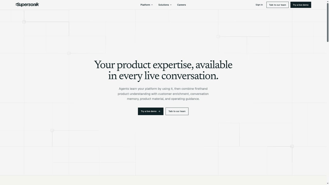 Supersonik — Connect product and account context