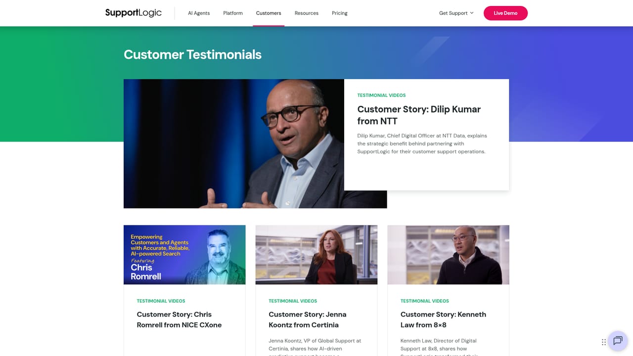 Supportlogic — Check customer outcomes