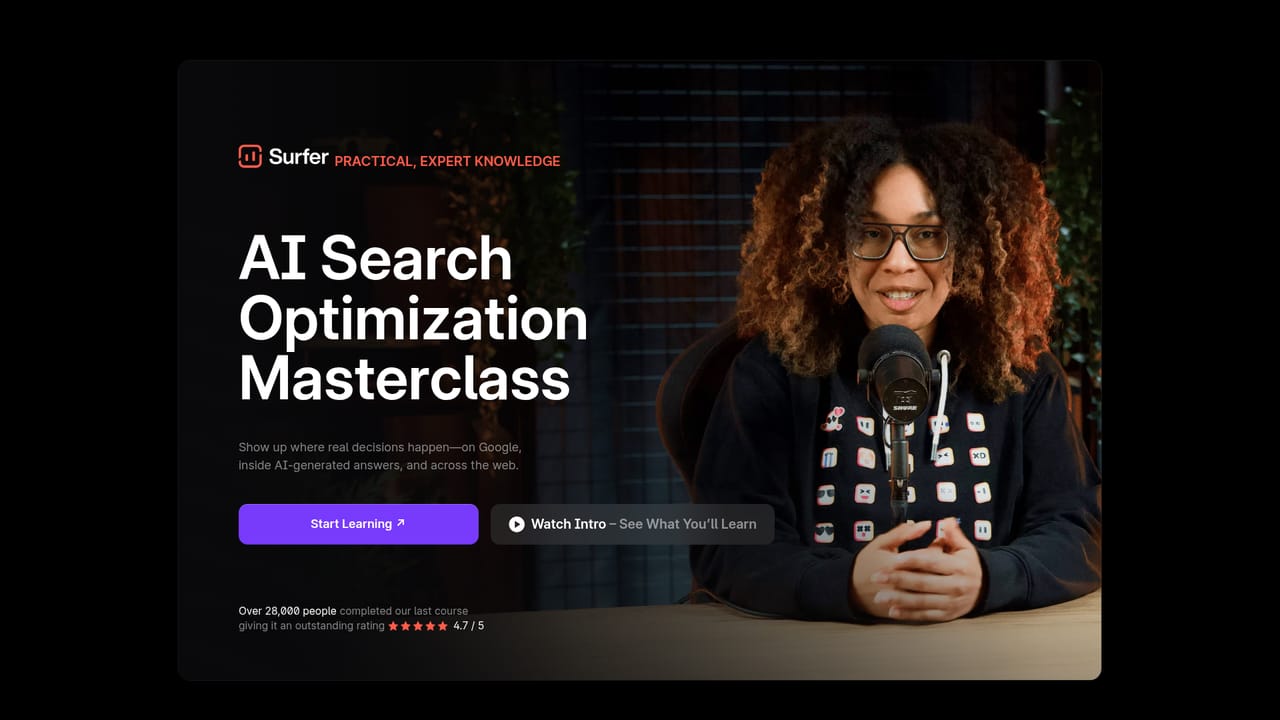 SurferSEO — Learn the AI search workflow