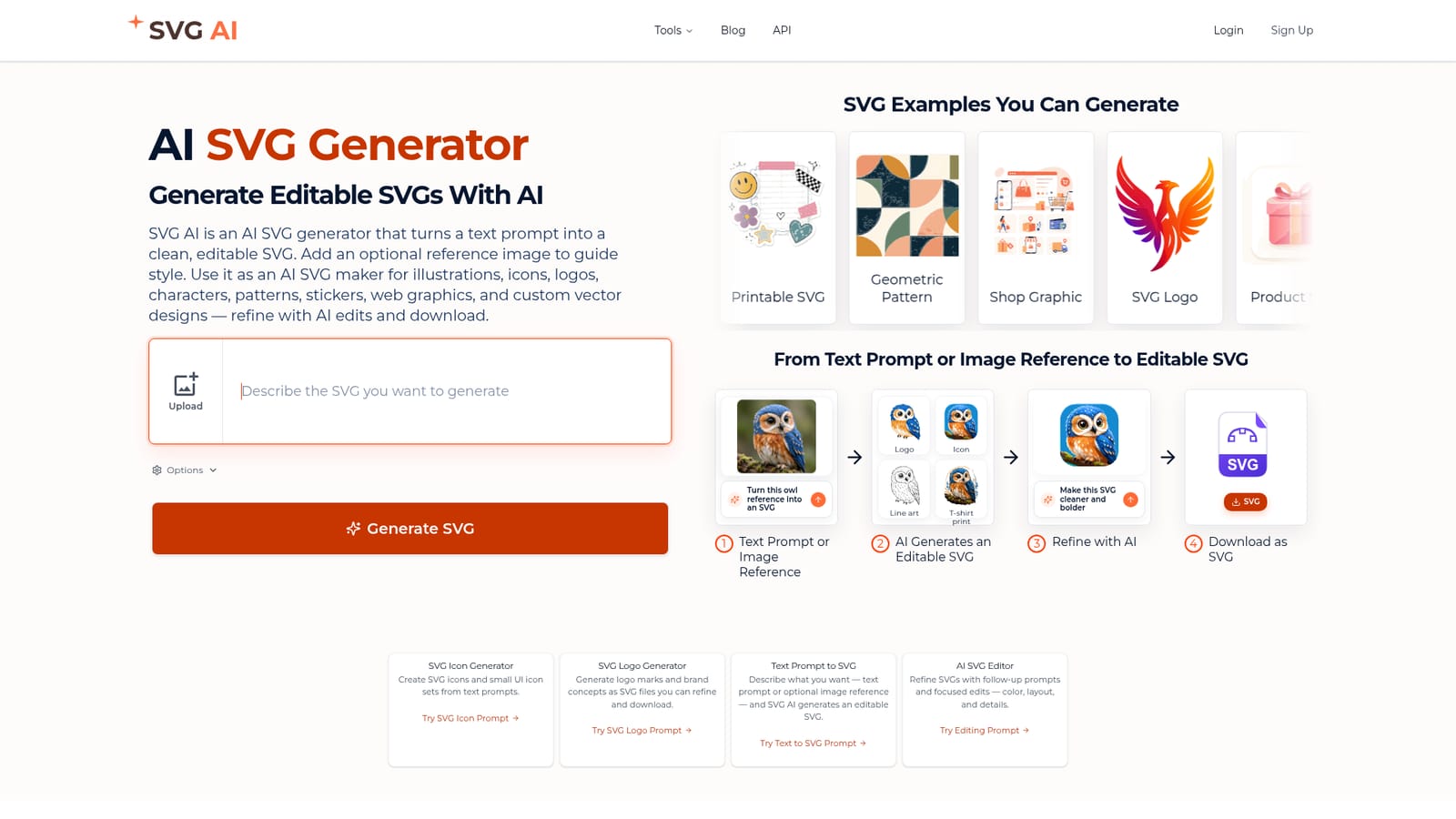 SVG AI — Open the generator