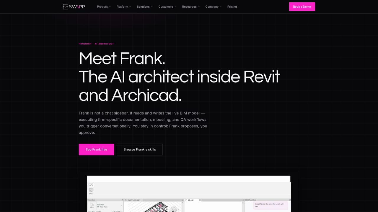 Swapp — Put Frank to work on a live model