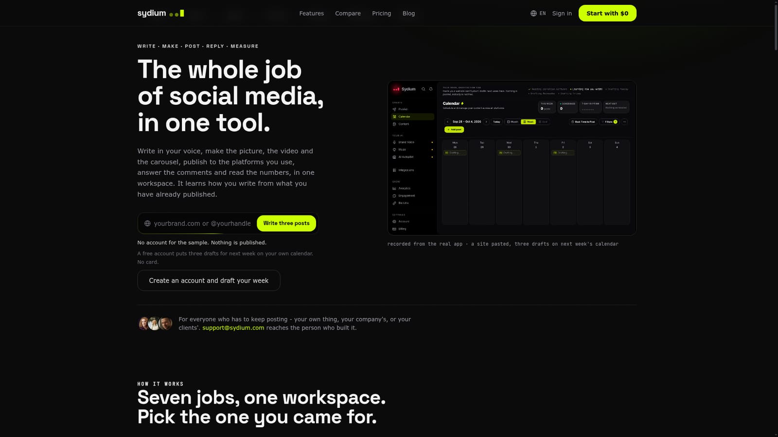 Sydium — Test the voice sample