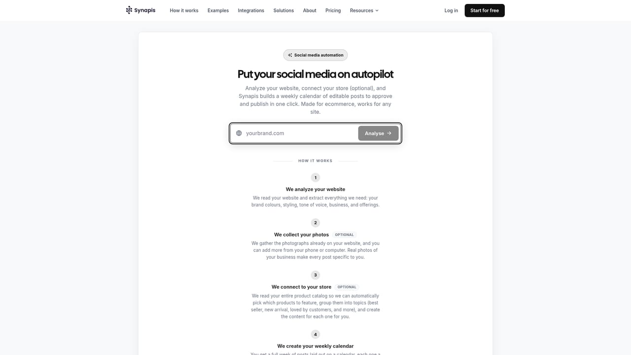 Synapis — Create an account and claim the free credits