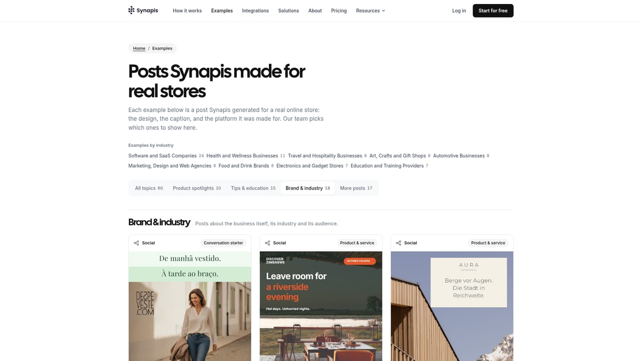 Synapis — Approve, edit or skip each post